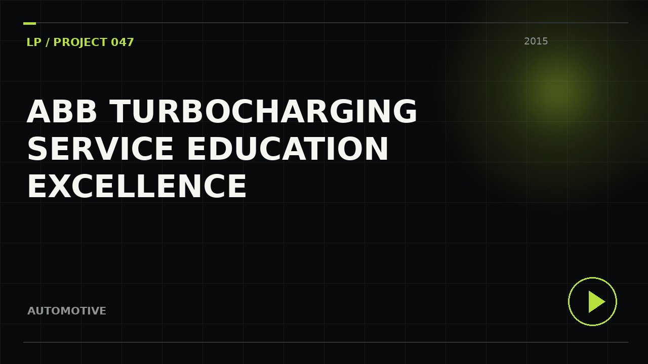 ABB Turbocharging Service education excellence