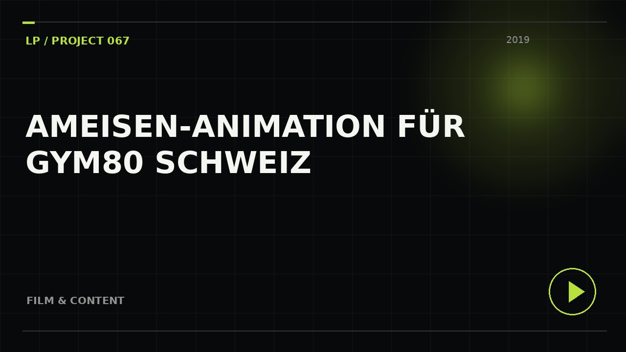 Ameisen-Animation für Gym80 Schweiz