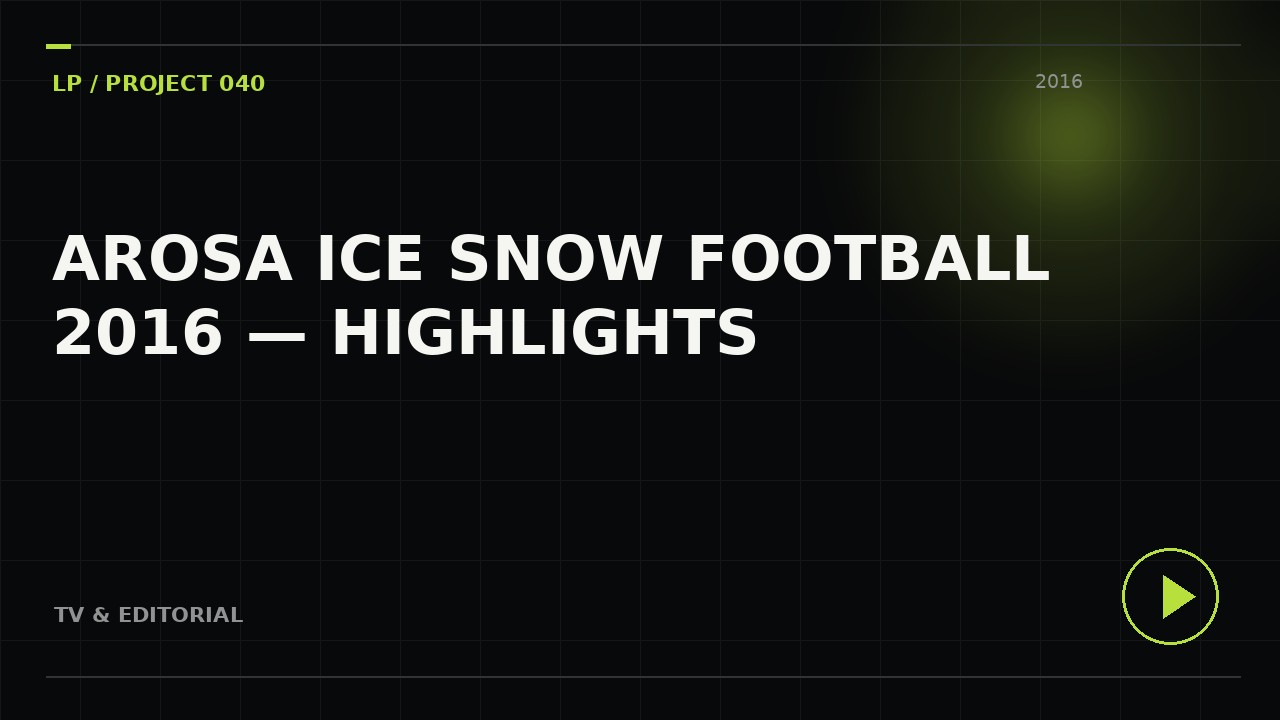 Arosa Ice Snow Football 2016 — Highlights