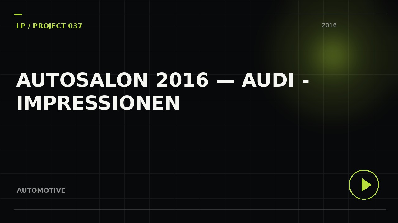 Autosalon 2016 — Audi - Impressionen