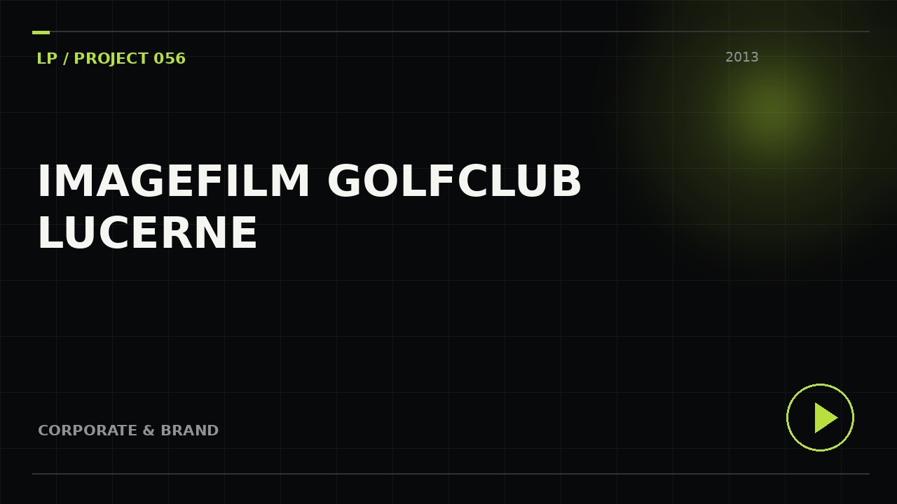 Imagefilm Golfclub Lucerne