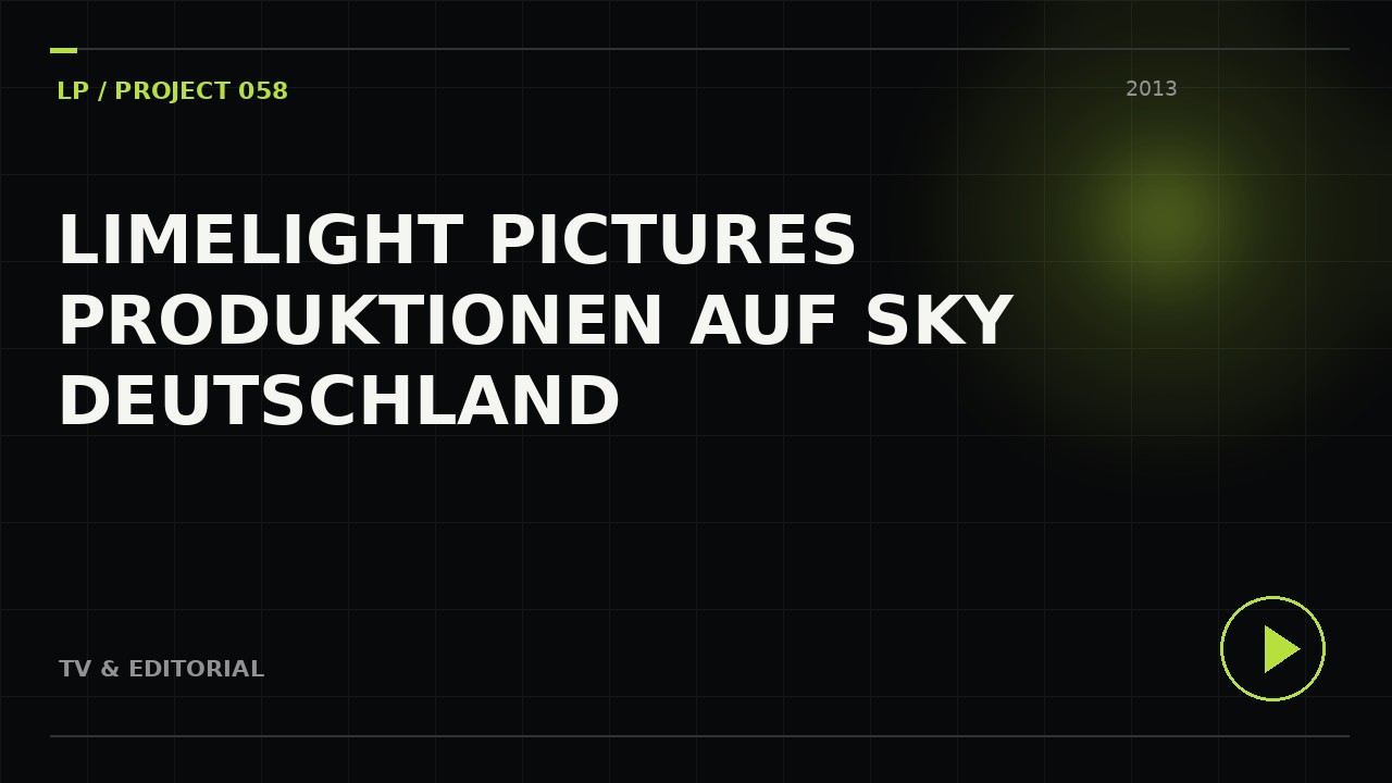 Limelight Pictures Produktionen auf Sky Deutschland