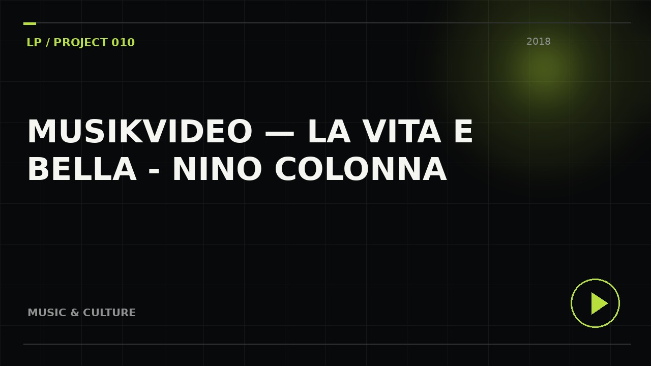 Musikvideo — La Vita E Bella - Nino Colonna