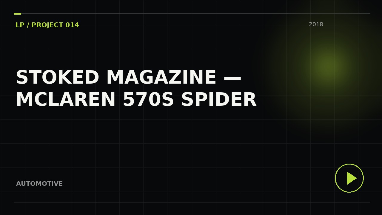 Stoked Magazine — McLaren 570S Spider
