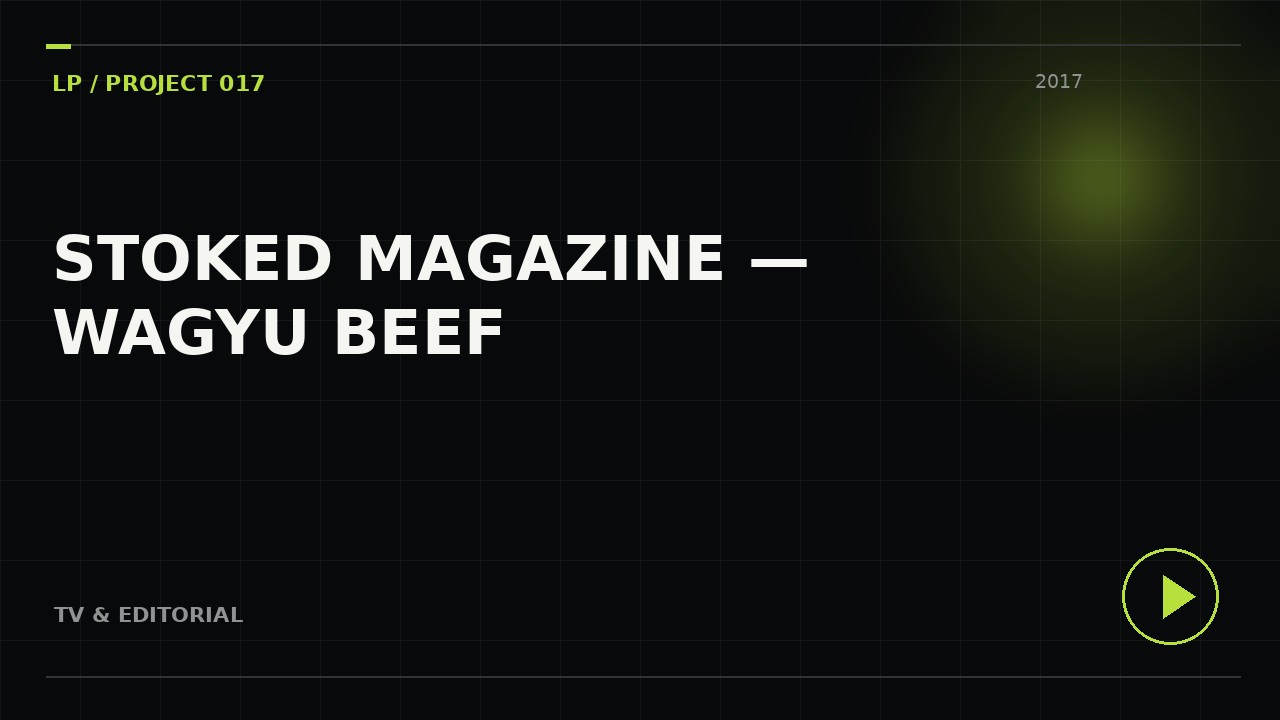 Stoked Magazine — Wagyu Beef