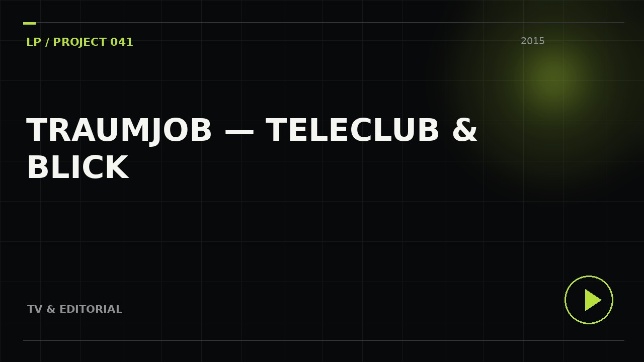 Traumjob — Teleclub & Blick