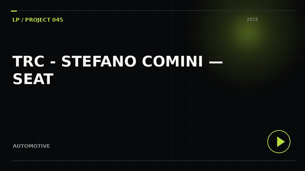 TRC - Stefano Comini — SEAT