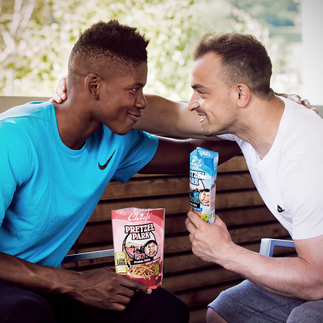 Instagram Kampagne für Chiefs mit Breel Embolo & Xherdan Shakiri